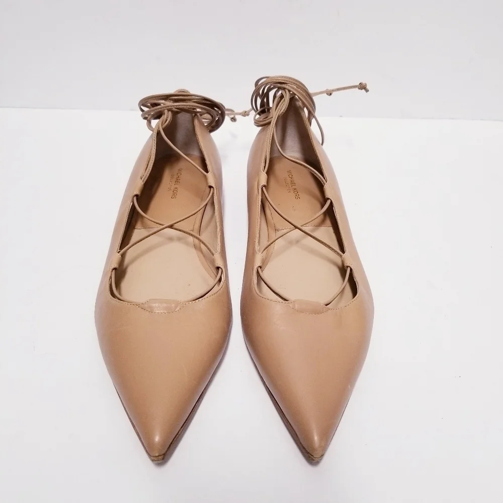 Michael‎ Kors Collection Kallie Leather Lace up flat